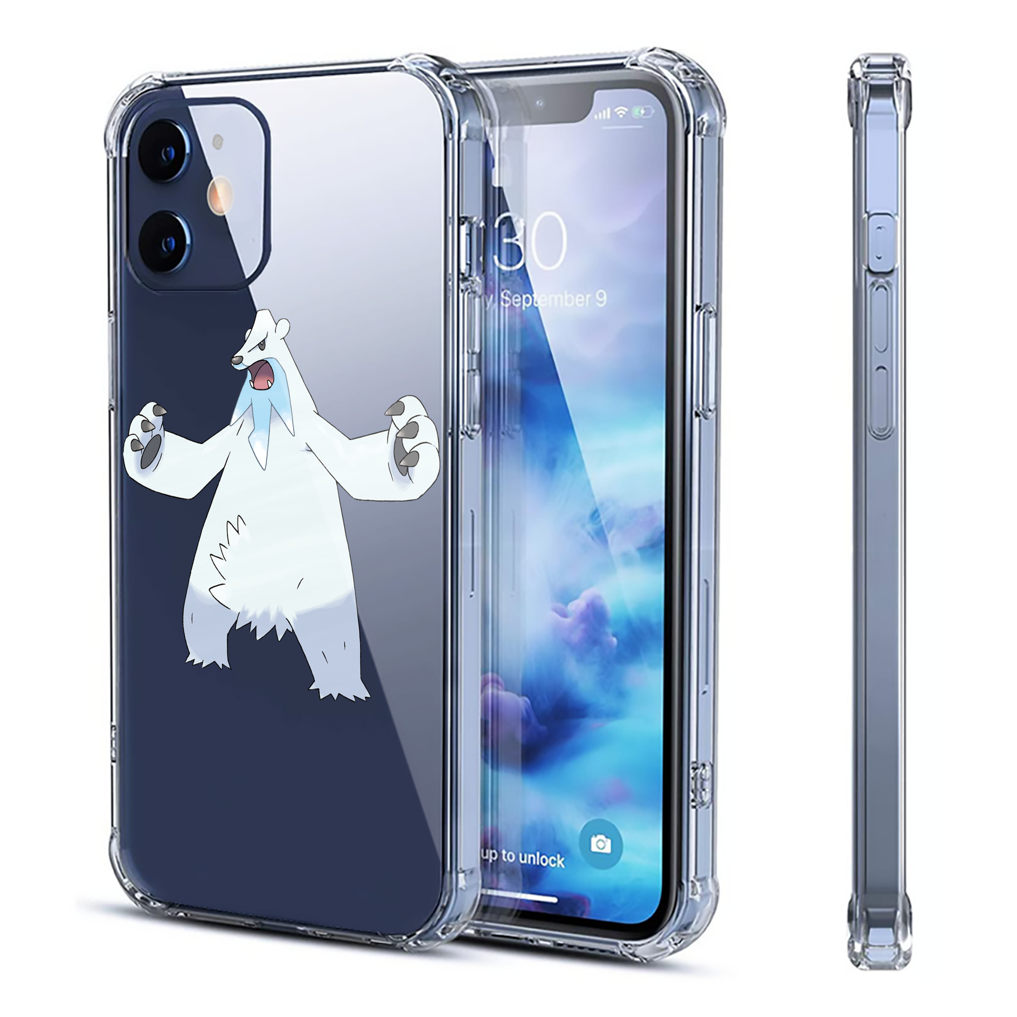 （画像用） ポケットモンスター Pokémon 【iPhone 12シリーズ対応】透明スマホケース（クリアソフトケース）